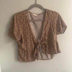 PacSun Tie Front Top